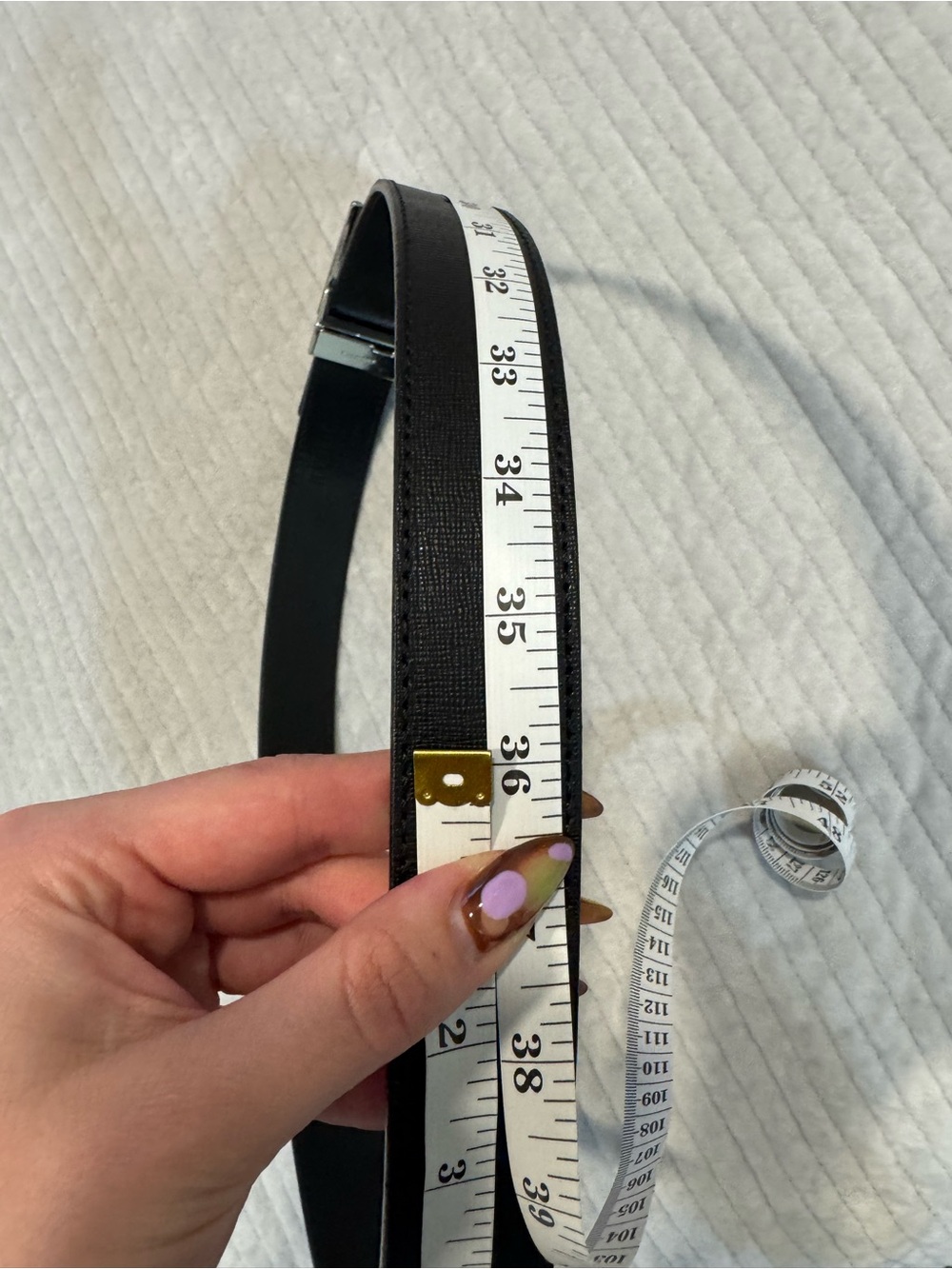 Roberto Cavalli Black Leather Belt with Silver Logo Plate - Picture 7 of 9